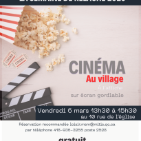 Vendredi 6 mars - Cinéma